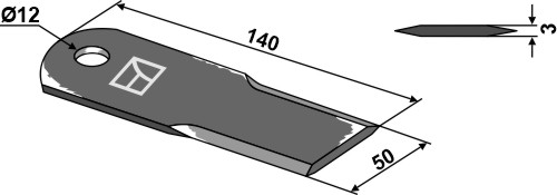 Halmsnitter kniv