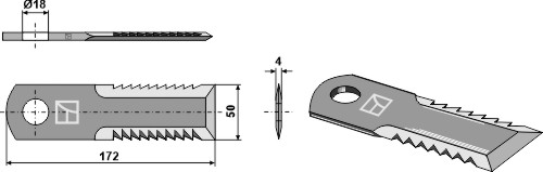 Halmsnitter kniv