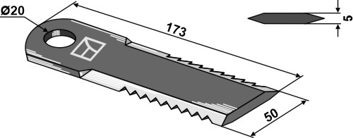 Halmsnitter kniv