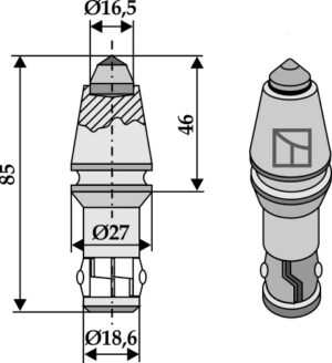 635-0004 Fræserspids (hårdmetal belagt) rund