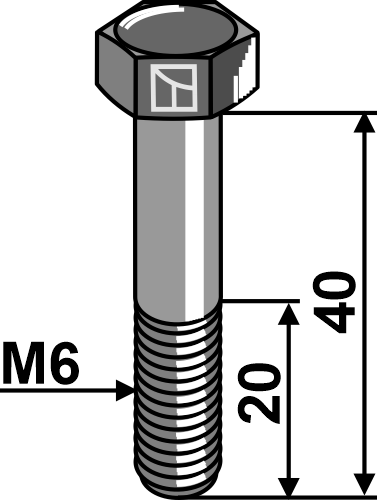 Skrue - M6X40
