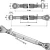 Topstang M30x3,5 standard