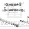 Topstang M30x3,5 standard