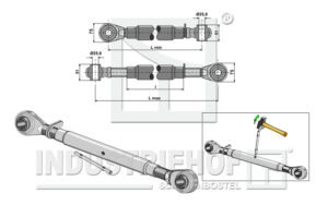 65-308e Topstang M30x3,5 standard