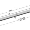 Topstang med hærdet kuglehoveder M30x3,5