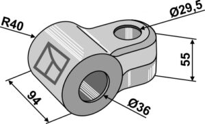 65-ca-14 Krydsled Ø36
