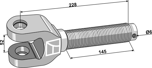 Gaffel 1 3/4