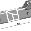 Rør for topstang 490mm