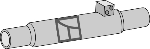 Rør for topstang 295mm