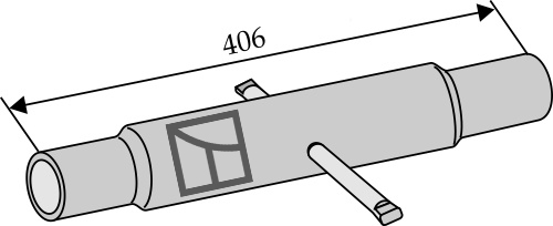 Rør for topstang - 406