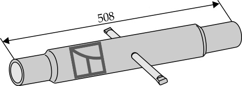 Rør for topstang - 508