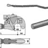 Topstangs ende for hurtigkobler M36x4