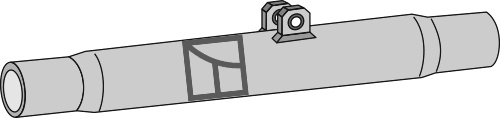 Rør for topstang - 400mm