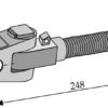 Topstangs ende med krydsled M36x3mm