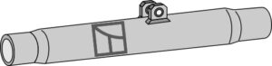 Rør for topstang 410mm