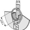 Styreplade Cat. II for liftarms krog
