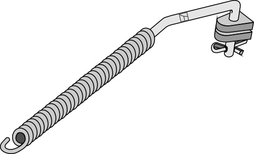Stabiliserings fjeder for liftarme Cat.II-I