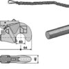 Topstangs ende for hurtig kobler M30x3,5