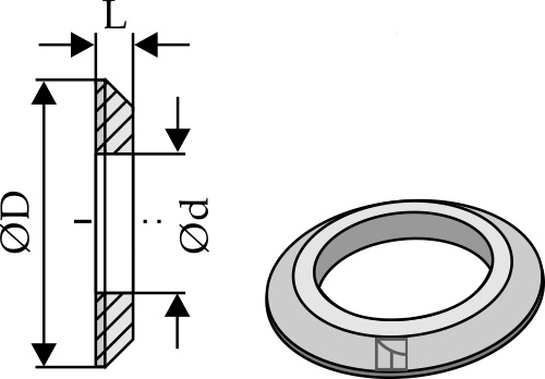 Afstands ring for liftarms krog