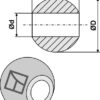 Kugle for liftarm - Cat. II-I