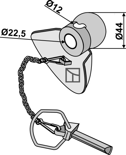 Kugle med krave og ringsplit Cat.I