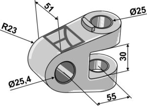 652-tfs-101 Krydsled for topstang Cat.II