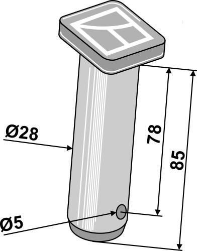 Bolt Ø28x78