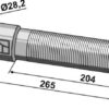 Spindel M42x3 - venstre rotation