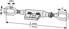 Bardun strammer for stabilisator