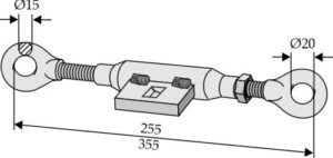 Bardun strammer for stabilisator