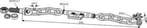 653-a01 Stabilisator kæde