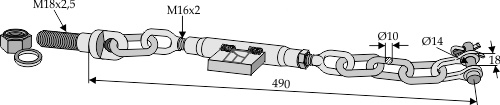Stabilisator kæde