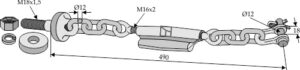 653-s02 Stabilisator kæde