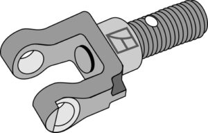 654-3-28 Spindel med gaffel