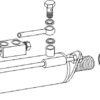 Gaffel med indv. gevind for hydraulisk topstang