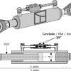 Hydraulisk topstang m. kugleender