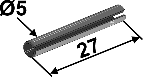 Hulspændestift Ø5x27
