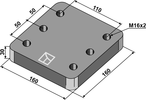 Beslag 160x30x160