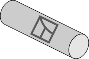 Bolt for rulle