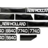 Emblemsæt - Ford / New Holland 5640 6640, 7740