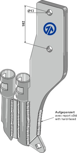 Såhus/holder - sædekorn & gødning
