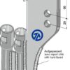 Såhus/Holder VOS - dobbelt - sædekorn/gødning