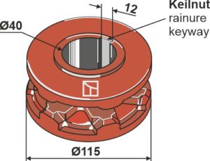 69-6-104 Kædehjul Ø115