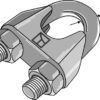 Kabel Klemme DIN 741 galvaniseret