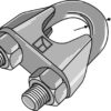 Kabel Klemme DIN 741 galvaniseret