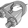 Kabel Klemme DIN 741 galvaniseret