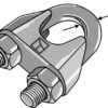 Kabel Klemme DIN 741 galvaniseret