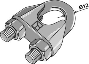 Kabel Klemme DIN 741 galvaniseret