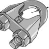 Kabel Klemme DIN 741 galvaniseret