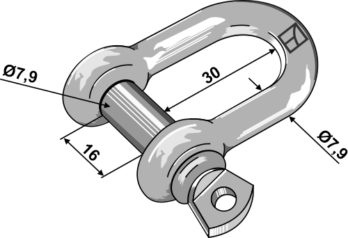 Standard Sjækkel 7,9mm Galvaniseret